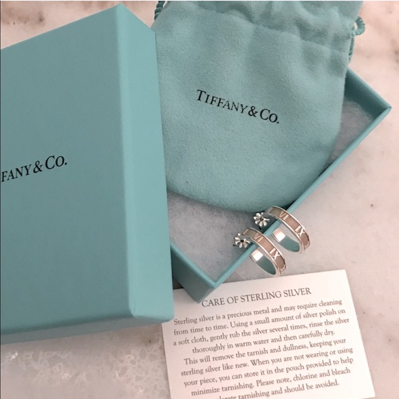 Tiffany & Co. Jewelry - Tiffany Atlas Narrow Hoop Earrings